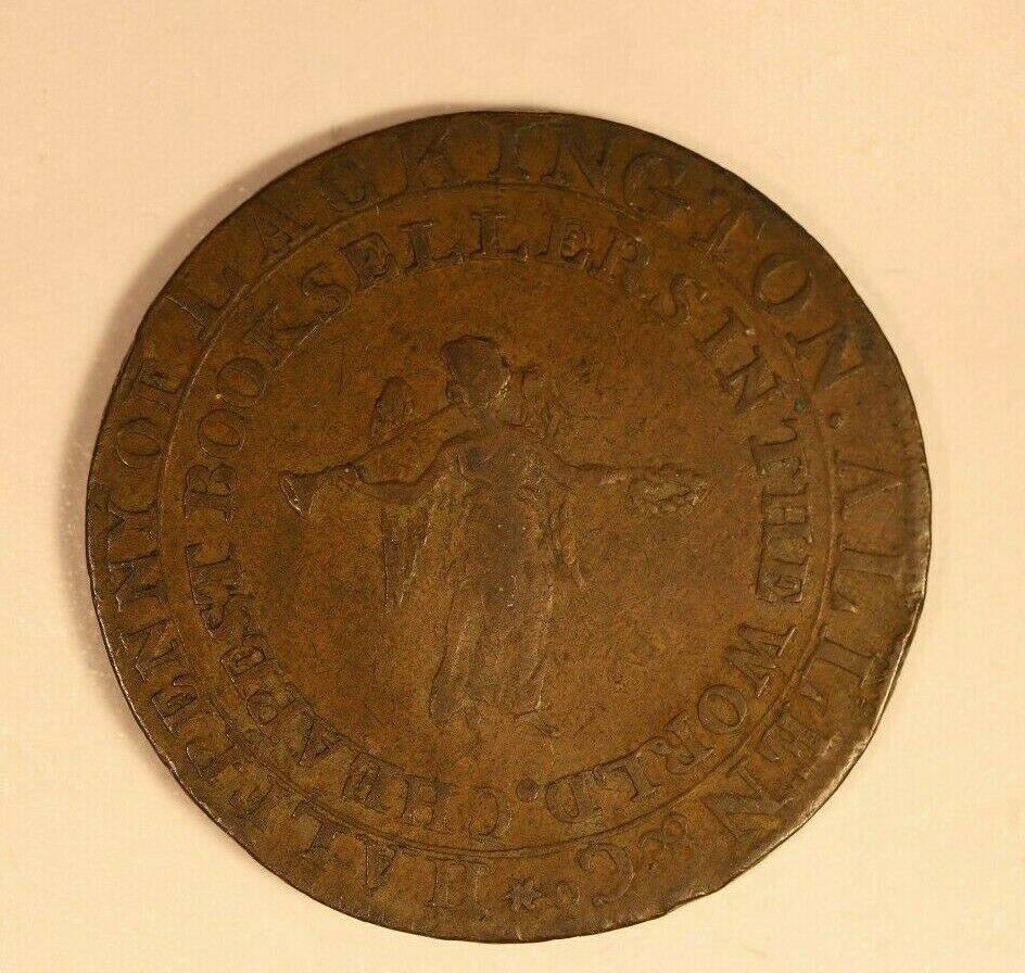 1794 J. Lackington Book Token Nice Example b6e - Fresh Stock Dated October 2025