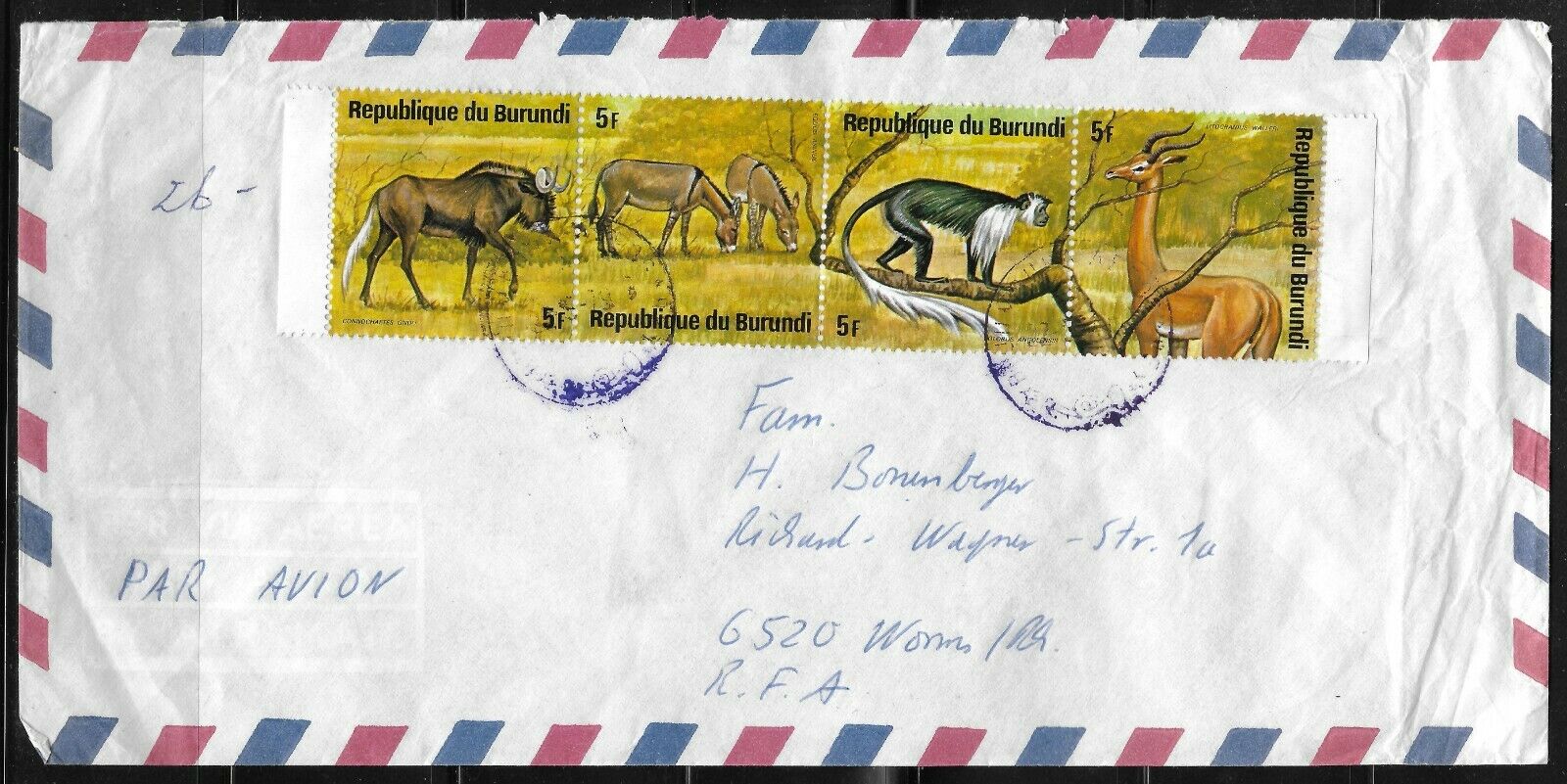 Burundi Mostly Recent Used Selection Including Two Covers 5.20 SCV - Fresh Stock Dated October 2025