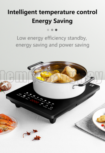 2200W Portable Induction Cooktop Countertop Single Cooker Burner Stove Hot Plate - Fresh Stock Dated October 2025