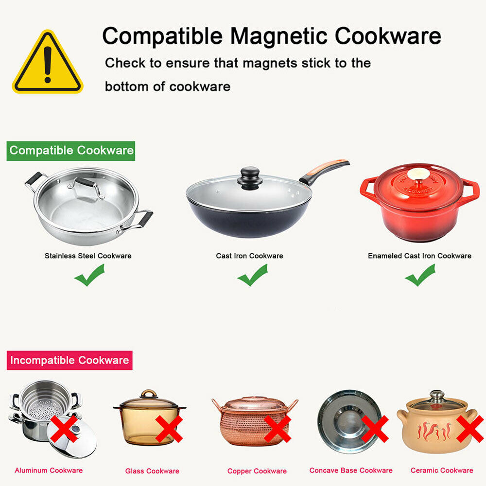 Digital Electric Single Induction Cooker 1800W Portable Burner Cooktop Hot Plate - Fresh Stock Dated October 2025