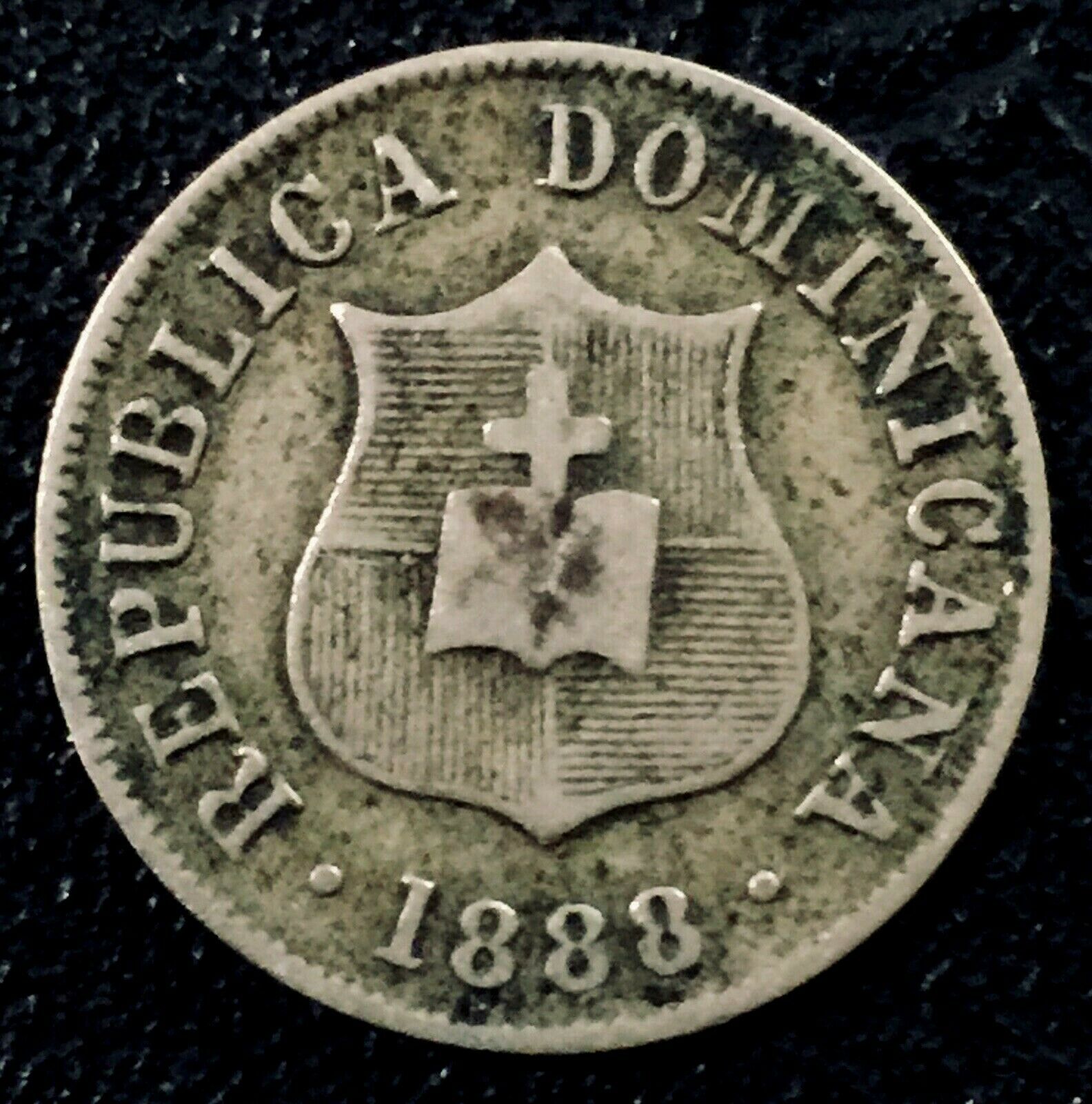 DOMINICAN REPUBLIC 1888H 2 1/2 Centavos VF - Fresh Stock Dated October 2025