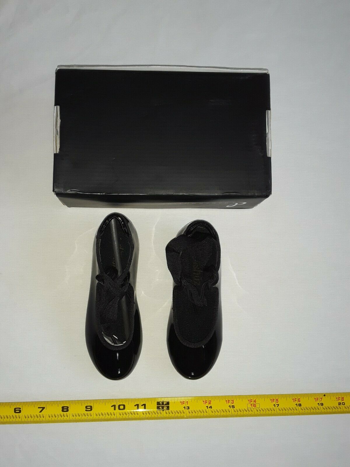 DanznMotion by Danshuz Toddler Girls Tap Shoes STAR TONE, Shiny Black Size 9.5 . - Fresh Stock Dated October 2025