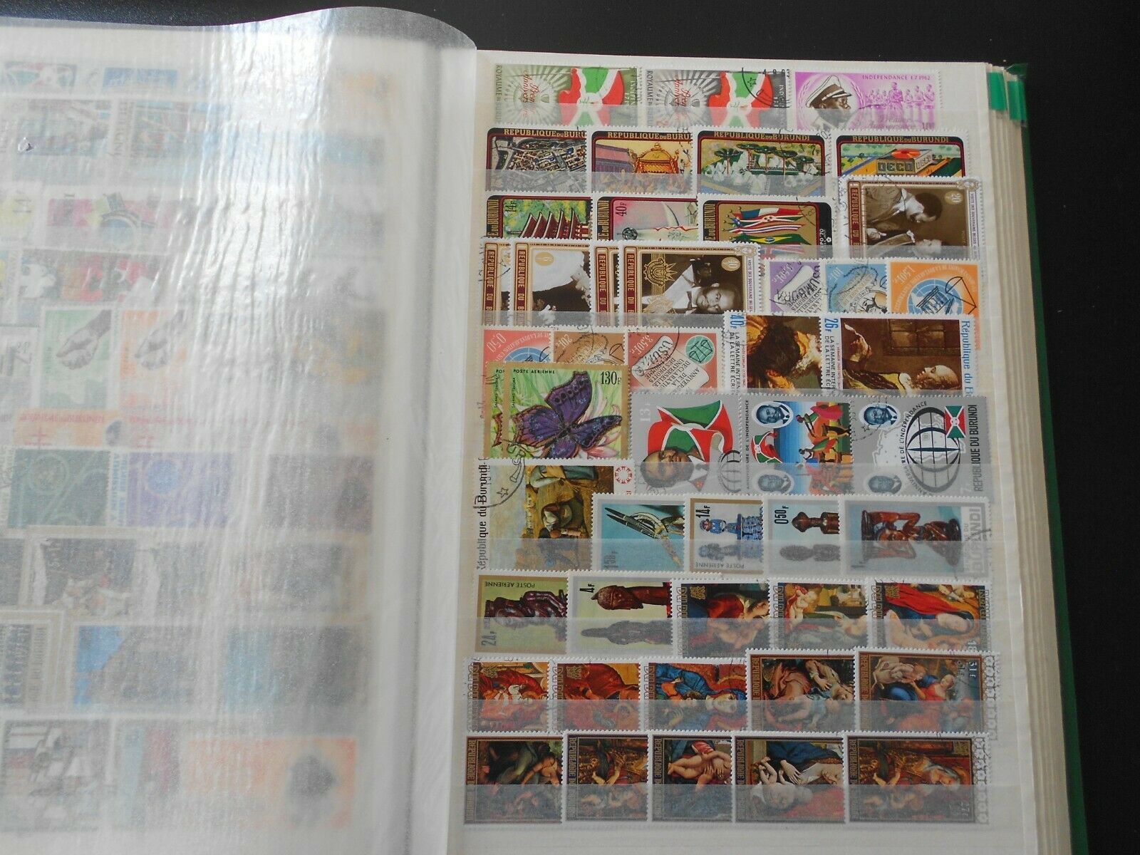 BURUNDI, beautiful collection of stamps on 10 scans, MNH/MH/USED! - Fresh Stock Dated October 2025