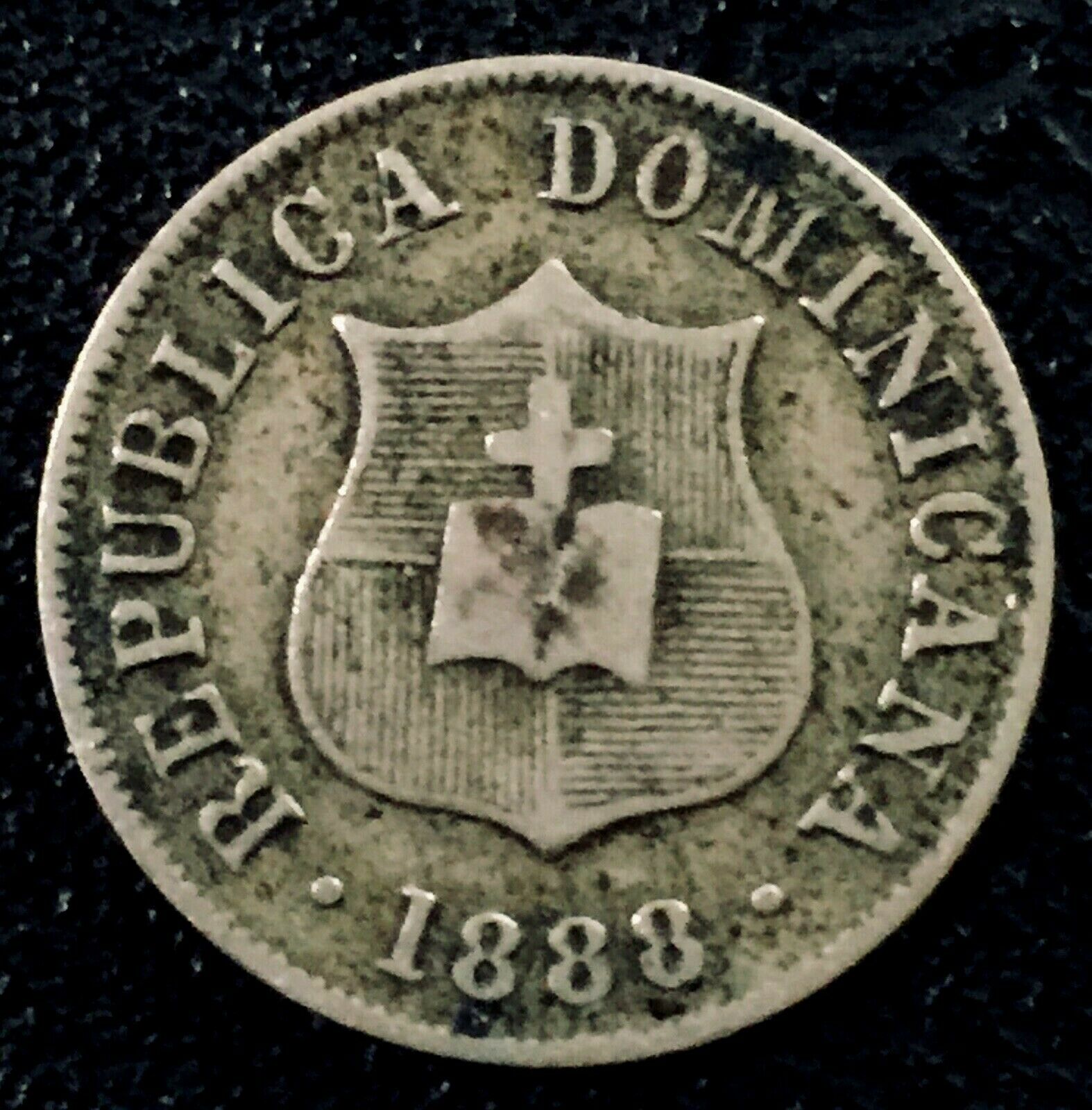 DOMINICAN REPUBLIC 1888H 2 1/2 Centavos VF - Fresh Stock Dated October 2025