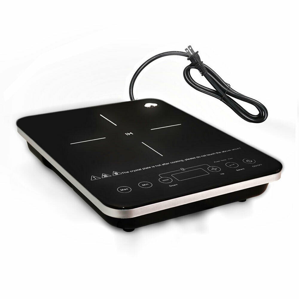 Digital Electric Single Induction Cooker 1800W Portable Burner Cooktop Hot Plate - Fresh Stock Dated October 2025