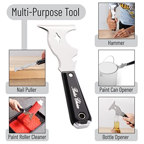 Bates- Paint Scraper, 10 in 1 Painters Tool, Paint Scrapers for Wood, Painters T - Fresh Stock Dated October 2025