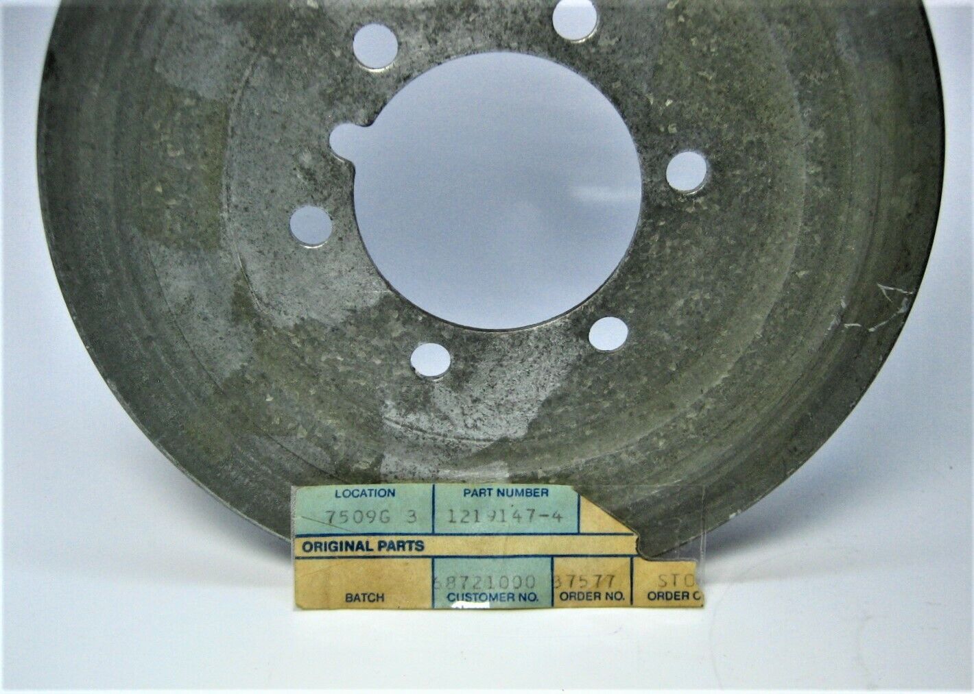 Volvo Penta 1219147 OEM ~NEW~ AQ BB Sterndrive Single Groove Crankshaft Pulley - Fresh Stock Dated October 2025