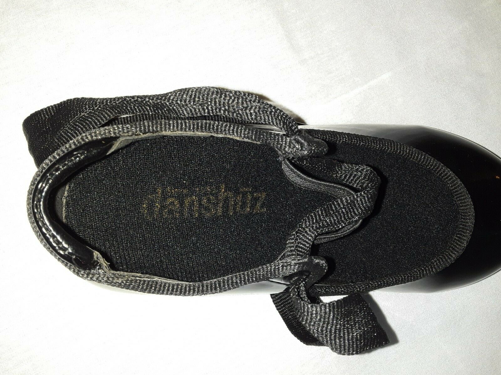 DanznMotion by Danshuz Toddler Girls Tap Shoes STAR TONE, Shiny Black Size 9.5 . - Fresh Stock Dated October 2025