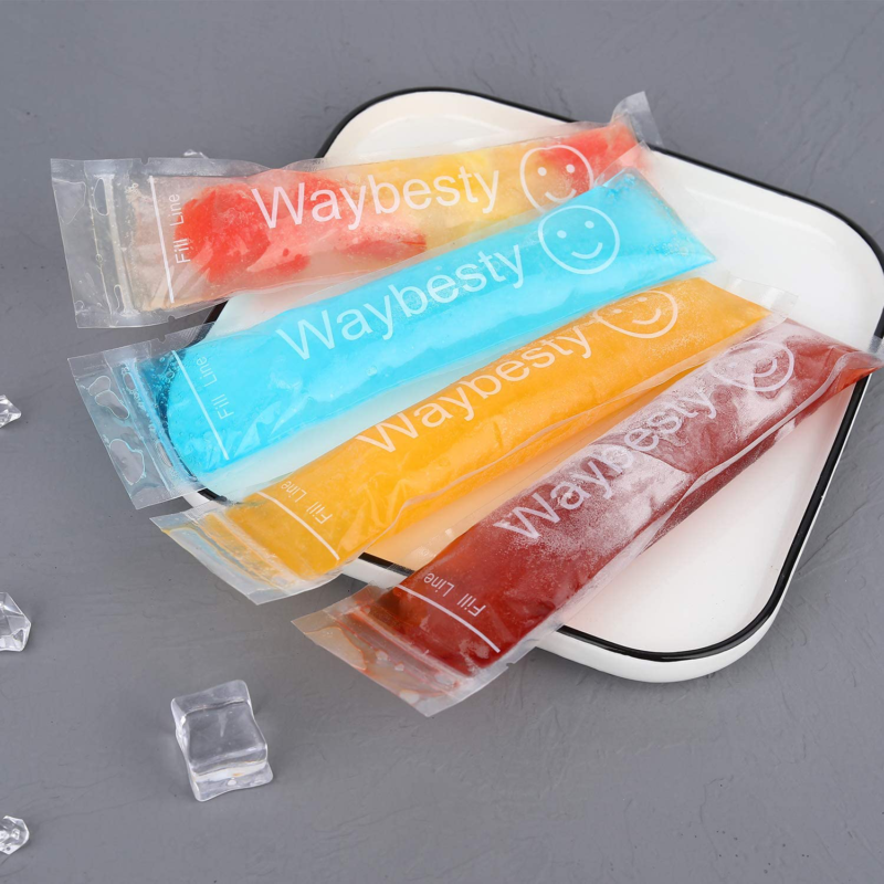 150 Pieces Disposable Ice Popsicle Molds Bags Pouch with Funnel and Zip Seals - Fresh Stock Dated October 2025