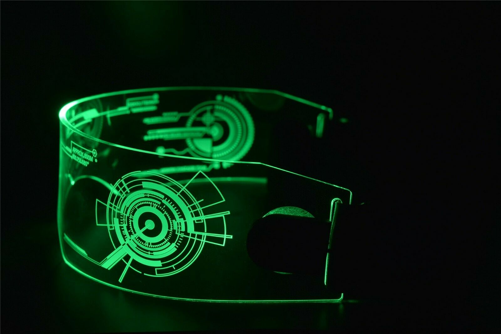 Fursuit Furry Costume LED Visor Glasses Cyberpunk Tron CyberGoth Goggles Cosplay - Fresh Stock Dated October 2025