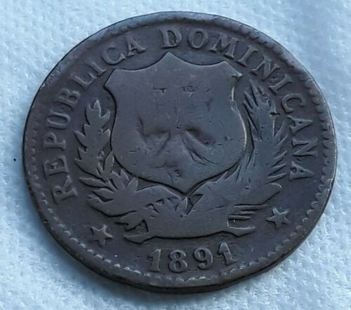 5 Centimos 1891 Dominican Repúblic - Fresh Stock Dated October 2025