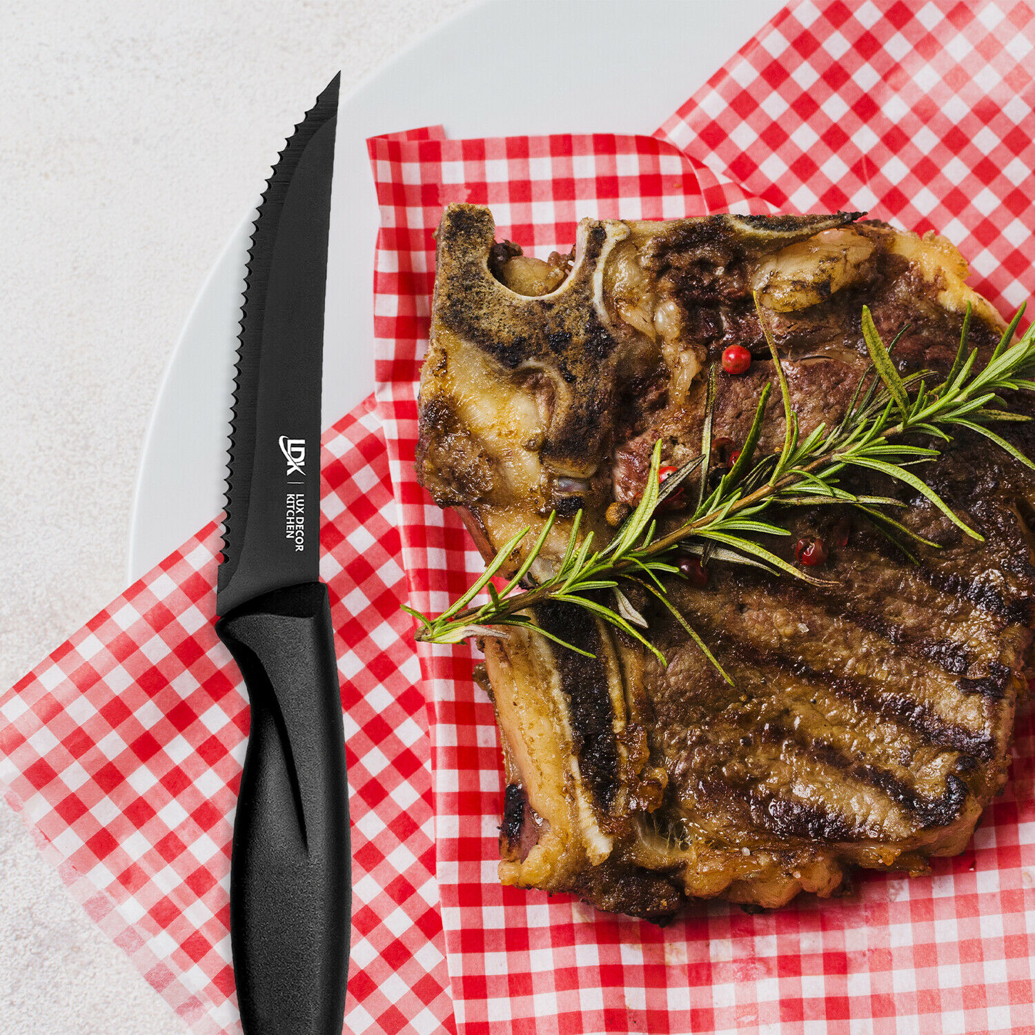 Knife Set Sharp Stainless Steel Professional Chef Cutlery Steak Kitchen Knives - Fresh Stock Dated October 2025
