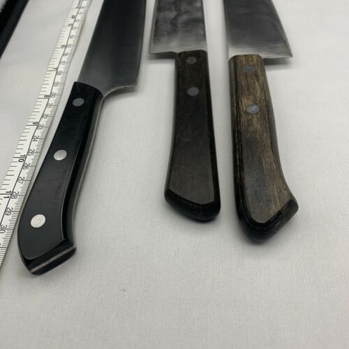 Damaged Lot of three Japanese Chef's Kitchen Knives  From Japan ST431 - Fresh Stock Dated October 2025