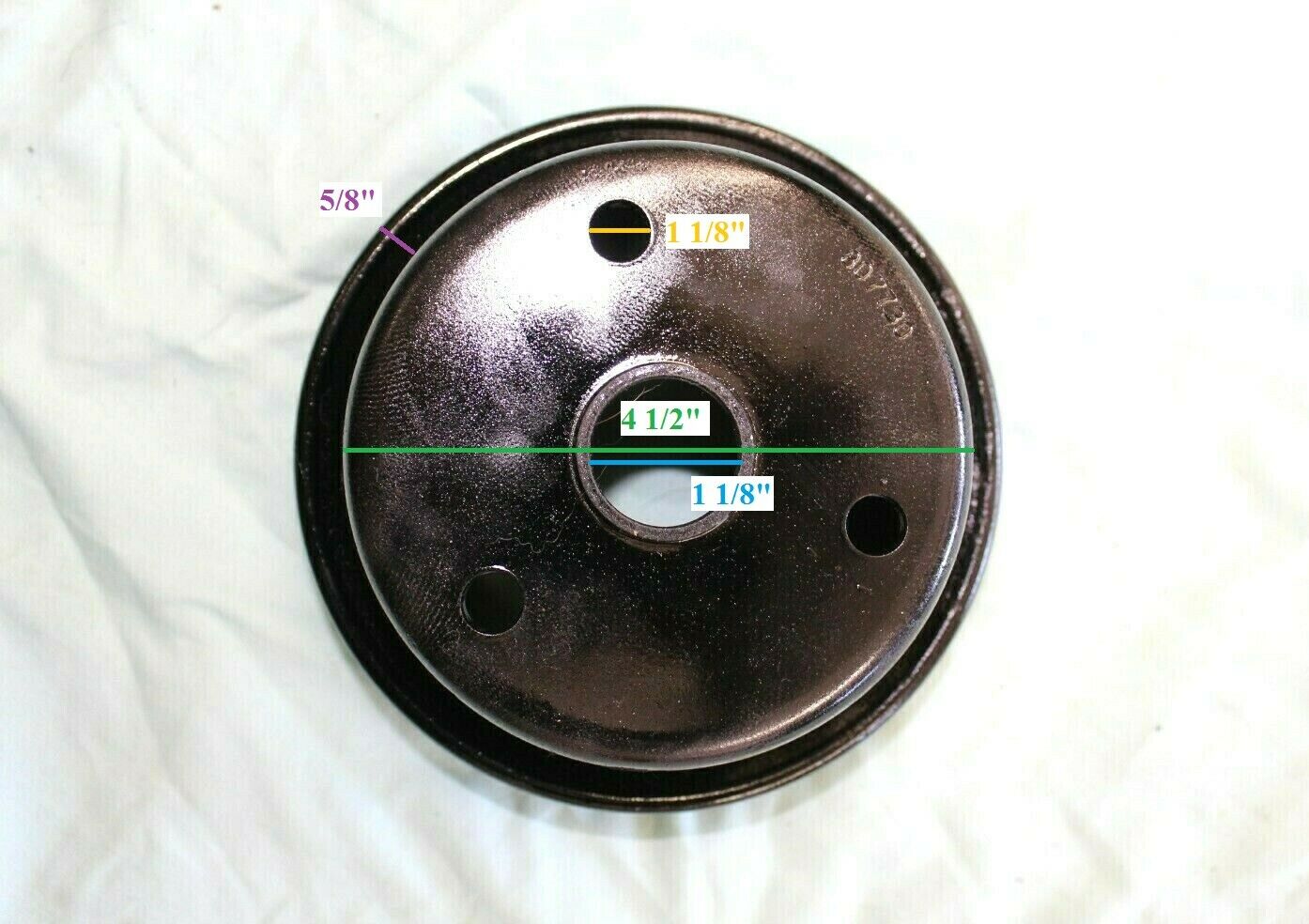 1997 - 2013 MerCruiser 807730 Crankshaft Serpentine Belt Pulley 4.3 -5.7 Vortec - Fresh Stock Dated October 2025