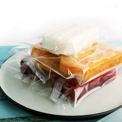 100x Plastic Ice Pop Bag Transpare Popsicle Hot Seal Ice Cream Pack Storage Tool - Fresh Stock Dated October 2025