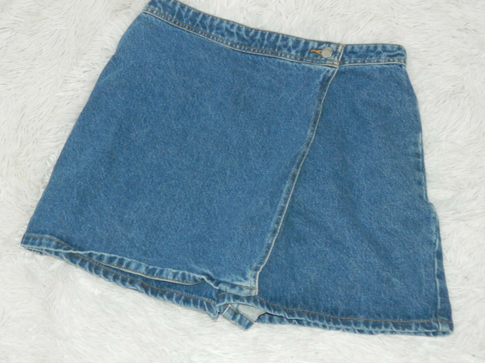 Vintage Sasson Skort Denim Jean  High Waisted Mom Style Medium Wash - Fresh Stock Dated October 2025