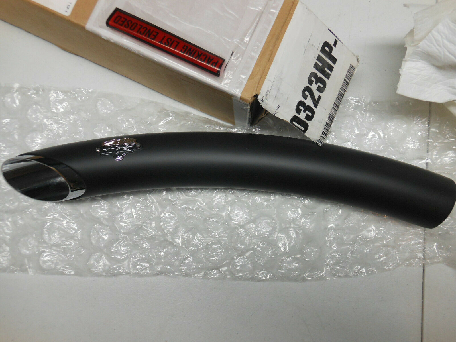 VANCE & HINES HARLEY '17-21 TOURING BLACK HEAT SHIELD FOR 2:2 BIG RADIUS EXHAUST - Fresh Stock Dated October 2025