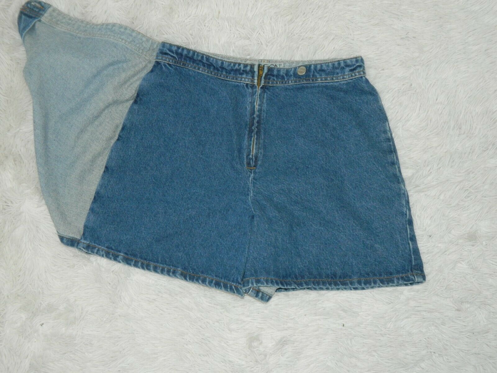 Vintage Sasson Skort Denim Jean  High Waisted Mom Style Medium Wash - Fresh Stock Dated October 2025