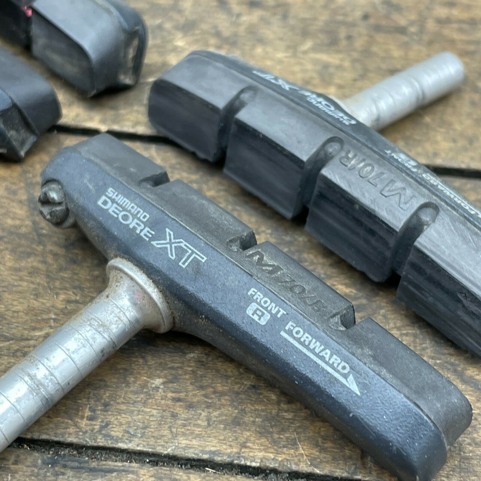 Shimano Deore XT Brake Pads BR-M737 Vintage Shoes Post (4) Set - Fresh Stock Dated October 2025