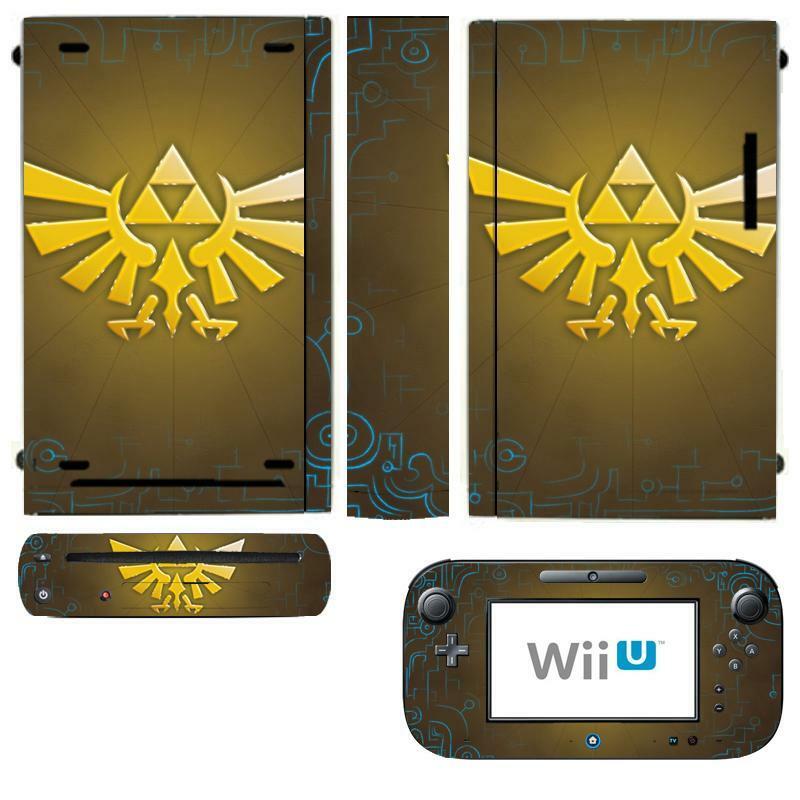 Zelda Skin Sticker Cover for Nintendo Wii U Console & Controller skins - Fresh Stock Dated October 2025