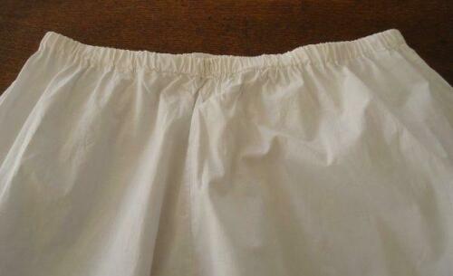 Vintage Victorian Cotton Slip Skirt Handmade Crochet Turtle Lace White - Fresh Stock Dated October 2025