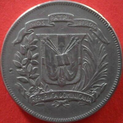 DOMINICAN REPUBLIC ½ PESO 1975 Dominicana Dominikanische Dominicaine Domenicana - Fresh Stock Dated October 2025