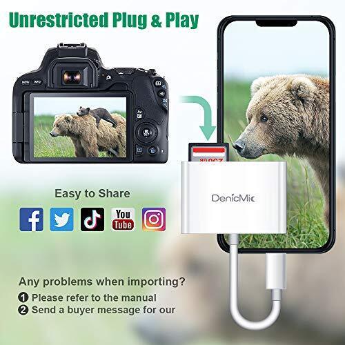 CF Card Reader for iPhone iPad, SD CF Micro SD TF Memory Card Reader Adapter Dig - Fresh Stock Dated October 2025