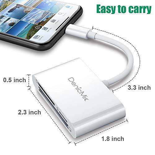 CF Card Reader for iPhone iPad, SD CF Micro SD TF Memory Card Reader Adapter Dig - Fresh Stock Dated October 2025