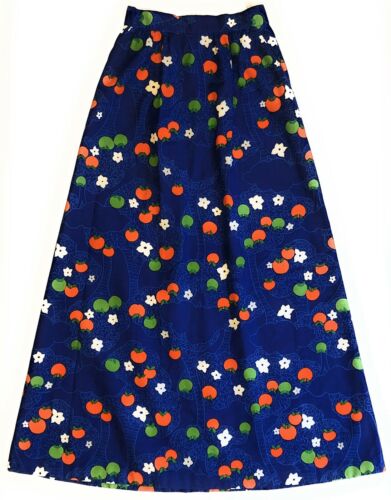Malia Honolulu Vtg Skirt Womens Size 10 High Waist Cotton Apple Blossom Tree 70s - Fresh Stock Dated October 2025