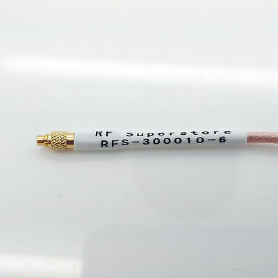 MMCX Male (Plug) to SMA Female (Jack) RG316/U Coaxial Cable Assembly, 6 inch - Fresh Stock Dated October 2025