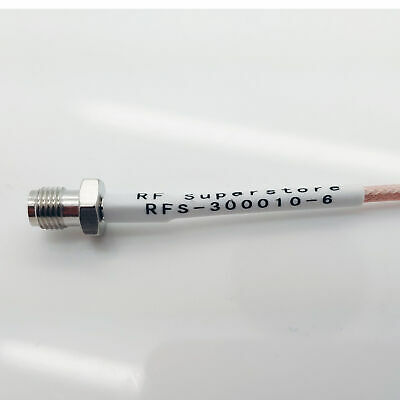 MMCX Male (Plug) to SMA Female (Jack) RG316/U Coaxial Cable Assembly, 6 inch - Fresh Stock Dated October 2025