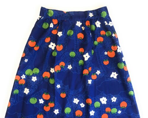 Malia Honolulu Vtg Skirt Womens Size 10 High Waist Cotton Apple Blossom Tree 70s - Fresh Stock Dated October 2025