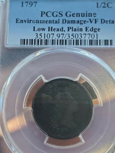 1797  Liberty Cap half cent VF Detail  Very Rare… - Fresh Stock Dated October 2025