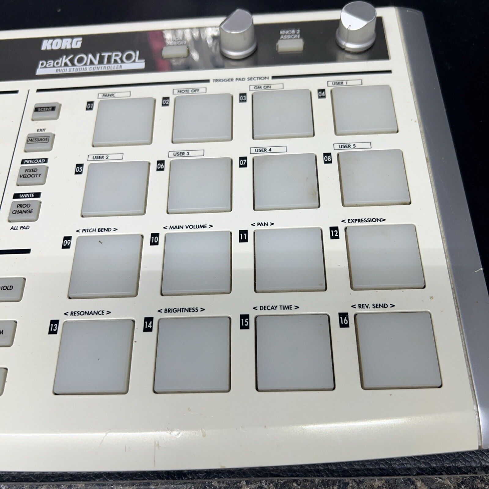 Korg PadKontrol MIDI Studio Controller KPC-1 Missing Power Cord Untested. - Fresh Stock Dated October 2025