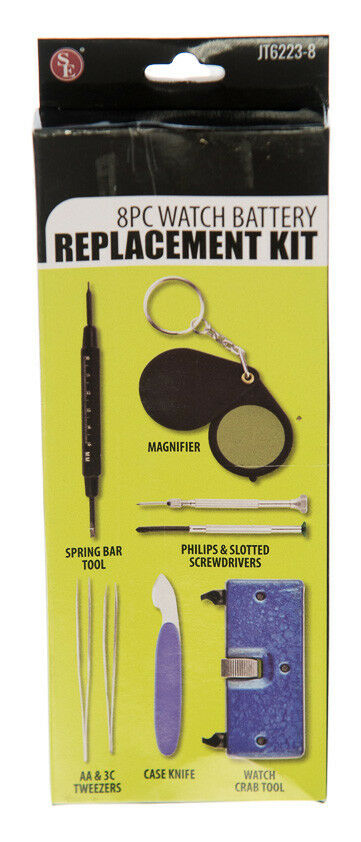 Watch Back Case Cover Opener Remover Battery Replacement Kit Repair Tool - Fresh Stock Dated October 2025