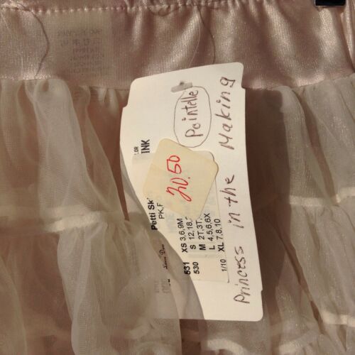 Laura Dare Pale Pink WhitePetticoat Tutu Girls Sz L Play Dress-Up Dance USA Made - Fresh Stock Dated October 2025