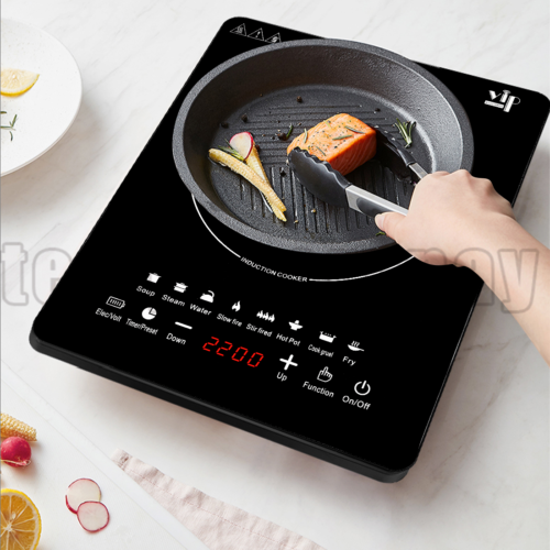 2200W Portable Induction Cooktop Countertop Single Cooker Burner Stove Hot Plate - Fresh Stock Dated October 2025