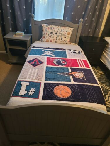 Pottery Barn Kids Liam twin quilt and shame - Fresh Stock Dated October 2025