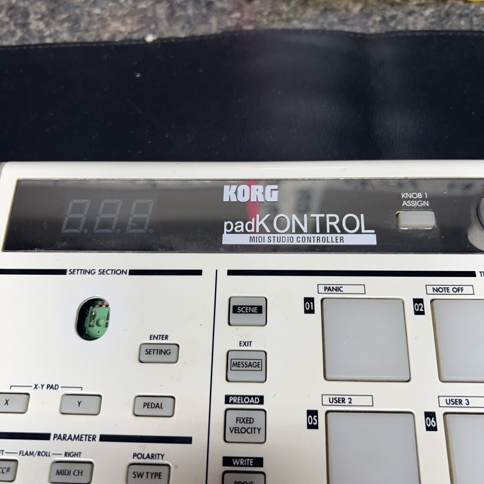 Korg PadKontrol MIDI Studio Controller KPC-1 Missing Power Cord Untested. - Fresh Stock Dated October 2025