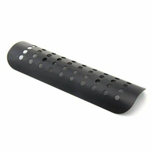 1X Fit Motorcycle Black+Hole Exhaust Pipe Heat Shield Cover Heel Guard Protector - Fresh Stock Dated October 2025