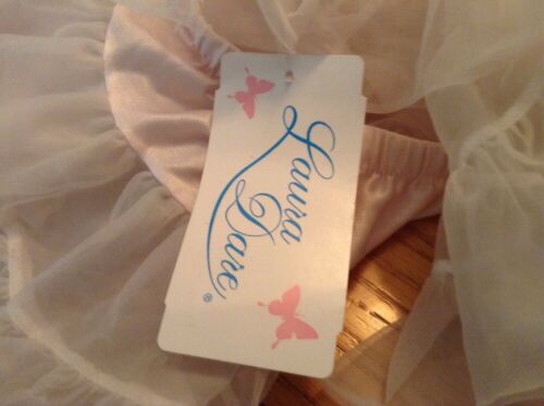 Laura Dare Pale Pink WhitePetticoat Tutu Girls Sz L Play Dress-Up Dance USA Made - Fresh Stock Dated October 2025