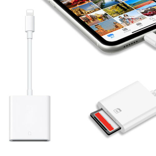 SD Card Reader for iPad iPhone11 XS XR 8 Camera Memory Card Adapter - Fresh Stock Dated October 2025