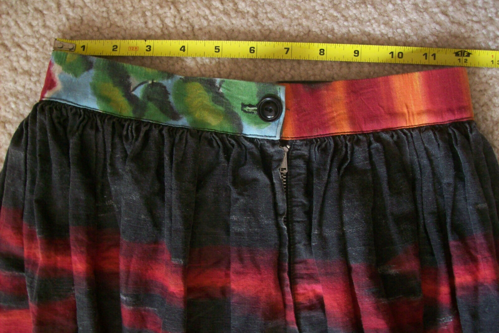 Vintage Novelty Print Skirt - Mt. Fugi - LOOK! - Fresh Stock Dated October 2025