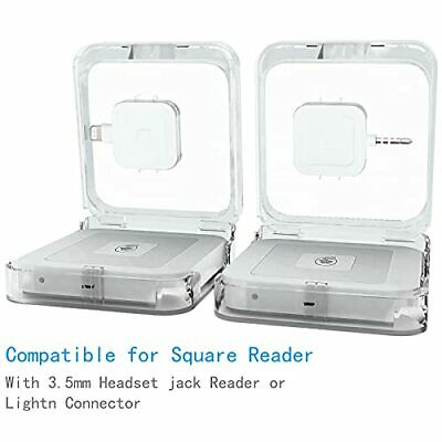 Anti-Lost Transparent Cover Case for Square Contactless Chip Card Reader - Fresh Stock Dated October 2025