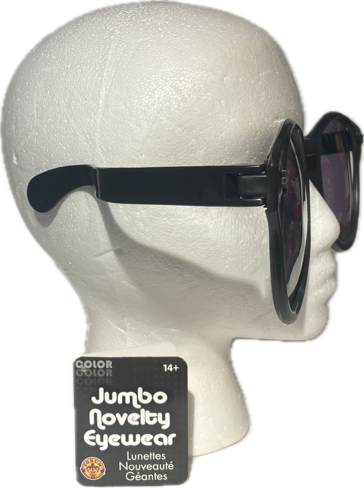 JUMBO BLACK EYE FRAME GLASSES BIG Lenses Clown Nerd Funny Giant Joke Sunglasses - Fresh Stock Dated October 2025