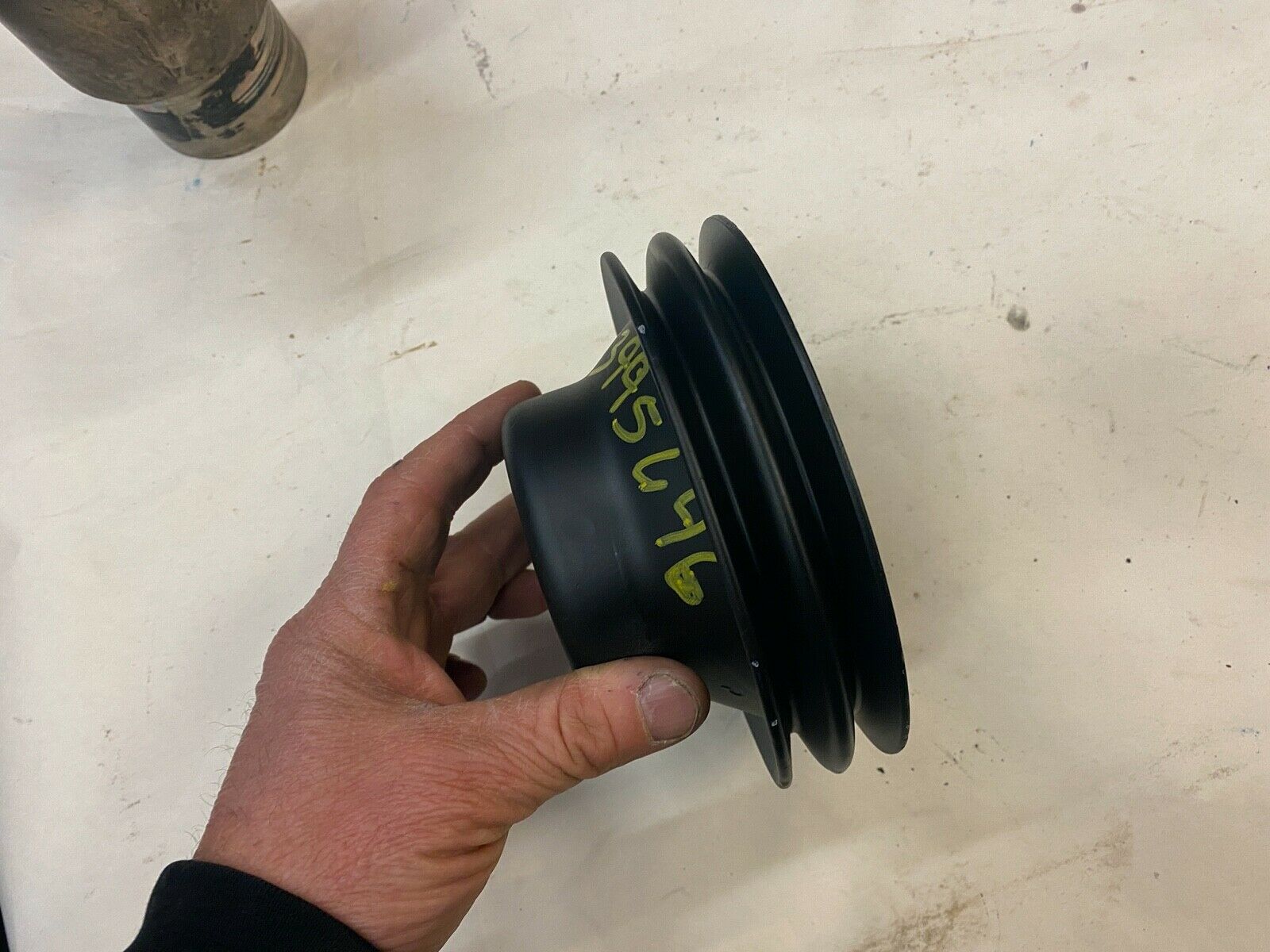 Mercruiser Pulley 3995646 2 V Belt 5 7/8 diameter Water Pump Pulley. Used / Good - Fresh Stock Dated October 2025