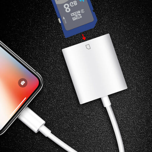 SD Card Reader for iPad iPhone11 XS XR 8 Camera Memory Card Adapter - Fresh Stock Dated October 2025