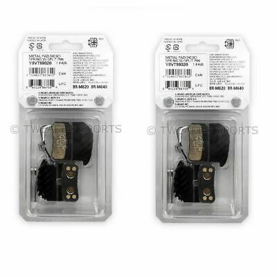 2-Pack Shimano H03C Disc Metal Brake Pads w/Spring & Pin Saint Zee BR-M820/M640 - Fresh Stock Dated October 2025