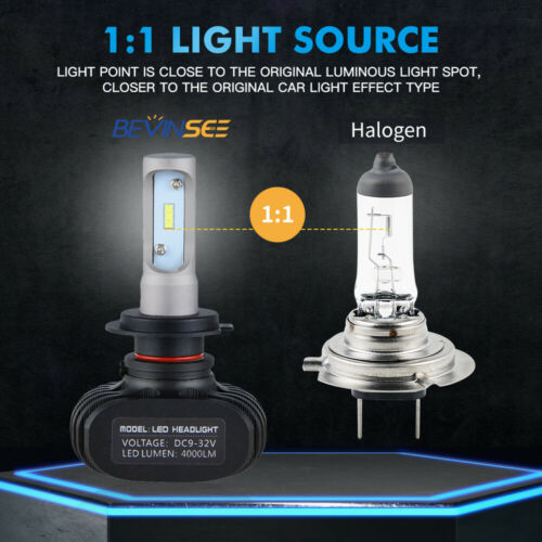 2x Motorcycle Low Beam Bulb For Suzuki GSXR600 GSXR750 GSXR1000 H7 LED Headlight - Fresh Stock Dated October 2025