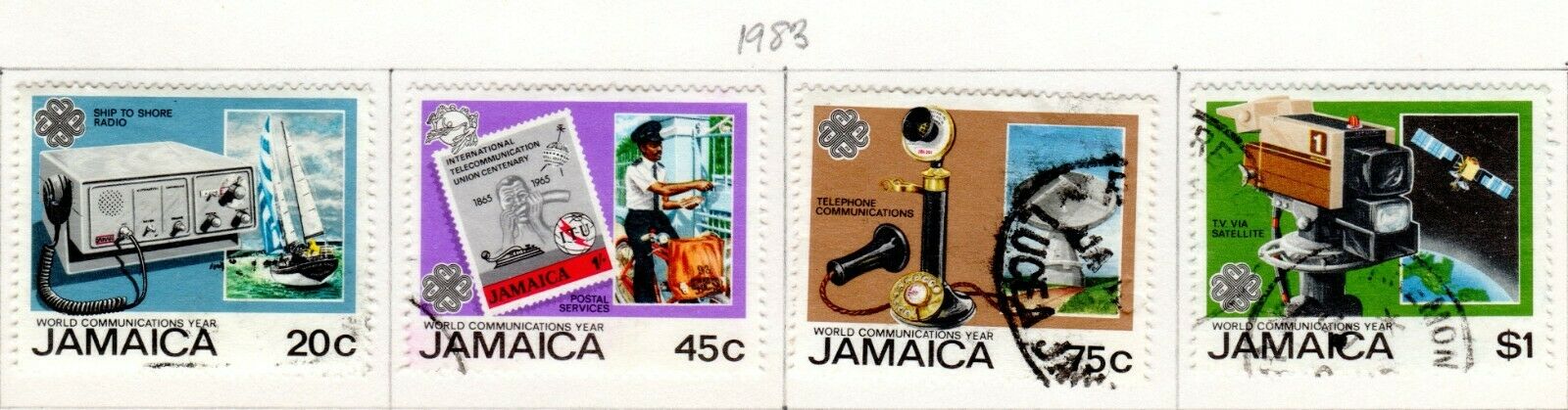 Jamaica Scott 539//590 Used on 3 Album Pages Issued 1982-1984 - Fresh Stock Dated October 2025